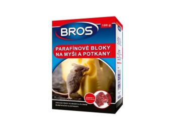 Parafinové bloky na myši, krysy a potkany BROS 100g