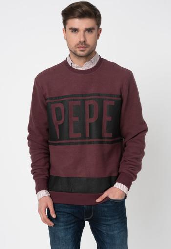 Pepe Jeans pánská vínová mikina Compton - XL (490)