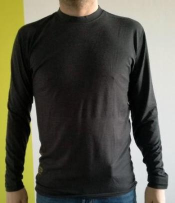 PROGRESS CC TDR pánské funkční triko s dlouhým rukávem XL antracit, Antracitová