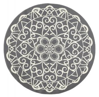 Zala Living - Hanse Home koberce Kusový koberec Capri 102568 - 140x140 (průměr) kruh cm Šedá