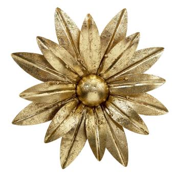 Zlatá kovová nástěnná dekorace květina Bronie - Ø 47*7 cm 6Y4460