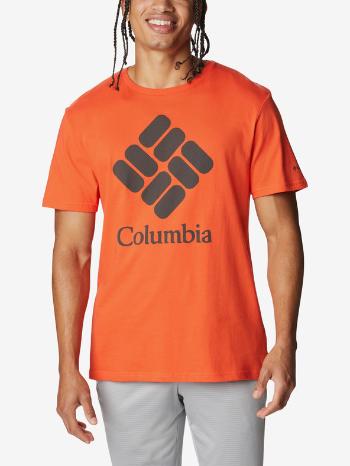 Columbia Trek™ Logo Short Sleeve Triko Oranžová