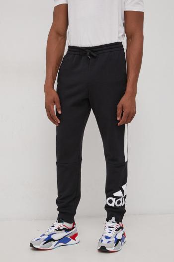 Kalhoty adidas HE4364 pánské, černá barva, s potiskem