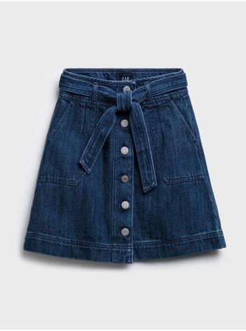 Modrá holčičí dětská sukně denim tie med skirt