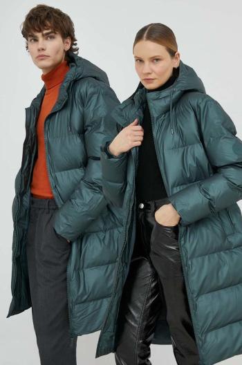 Bunda Rains 15070 long puffer jacket , zelená barva, zimní