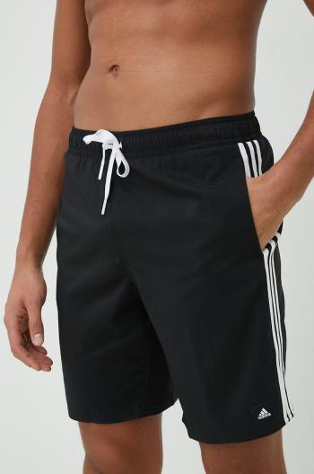 Plavkové šortky adidas Performance 3-Stripes CLX černá barva