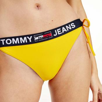 Žlutý spodní díl plavek Tommy Jeans Cheeky String Side Tie – XS
