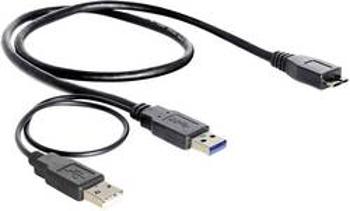 USB 3.0 Y kabel Delock 82909, 20.00 cm, černá