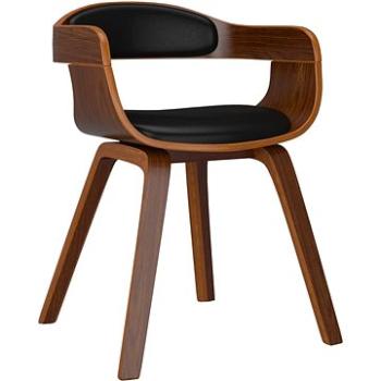 Jídelní židle černá ohýbané dřevo a umělá kůže, 3092371 (3092371)