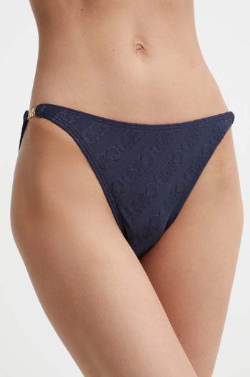 Plavkové kalhotky MICHAEL Michael Kors STRING BIKINI BOTTOM tmavomodrá barva, MM13095