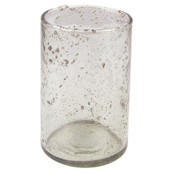 Skleněná transparentní foukaná váza Sandy - Ø 10*15 cm 6GL4294