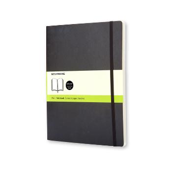 Zápisník měkký čistý černý XL (192 stran)