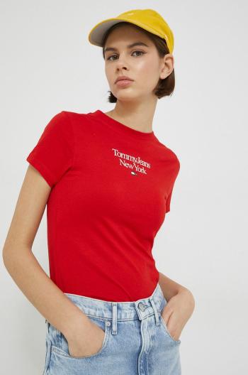 tričko Tommy Jeans , červená barva