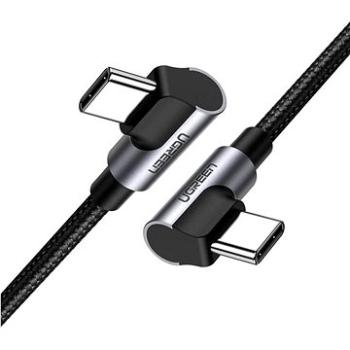 UGREEN Angled USB-C Cable Aluminum Case with Braided 2m Black (70531)