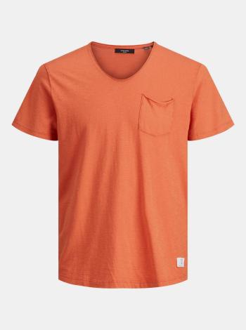 Oranžové tričko s kapsou Jack & Jones Feel