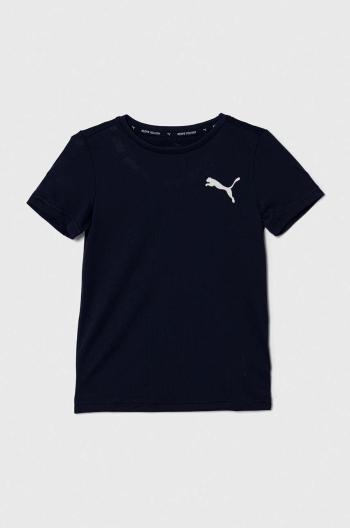 Dětské tričko Puma ACTIVE Small Logo Tee B tmavomodrá barva, s potiskem