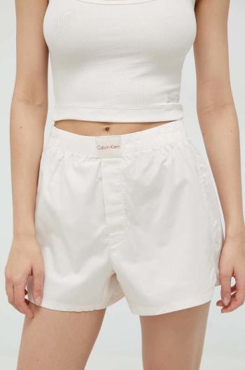 Pyžamové šortky Calvin Klein Underwear dámské, béžová barva