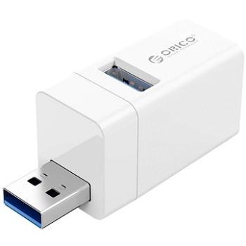 ORICO 3 IN 1 MINI USB HUB bílý (MINI-U32-WH-BP)