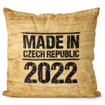 Polštář Made In + rok (Velikost: 55 x 55 cm, rok: 2022)