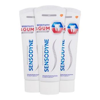 Sensodyne Sensitivity & Gum Whitening Trio zubní pasta zubní pasta 3 x 75 ml unisex