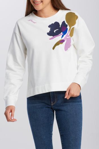 MIKINA GANT D1. SPLENDID EMBROIDERY SWEAT bílá S