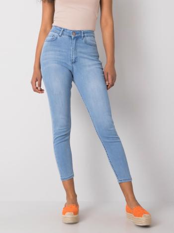 SVĚTLE MODRÉ DÁMSKÉ SKINNY DŽÍNY BYNY0108-620-BLUE Velikost: M