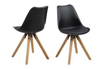Sada 2 ks − Židle Dima – černá