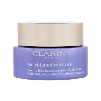 Clarins Nutri-Lumière Revive Skin Tone Enhancing, Revitalizing Day Cream 50 ml denní pleťový krém poškozená krabička na všechny typy pleti