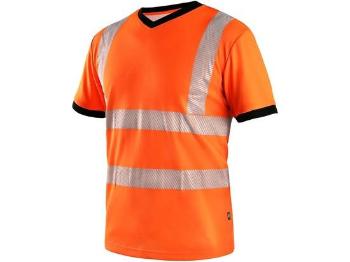 Tričko CXS RIPON, výstražné, pánské, oranžovo - černé, vel. 2XL, XXL