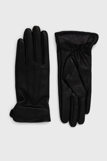 Kožené rukavice Answear Lab dámské, černá barva