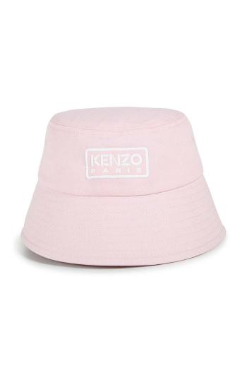 Dětský bavlněný klobouk Kenzo Kids růžová barva, K60609