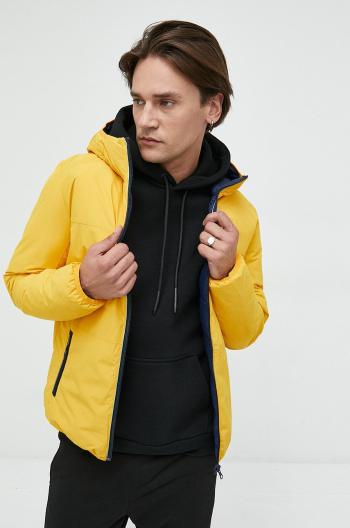 Oboustranná bunda Produkt by Jack & Jones pánská, žlutá barva, přechodná