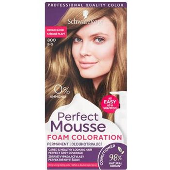 SCHWARZKOPF PERFECT MOUSSE 800 Středně plavý 35 ml (3838824222769)