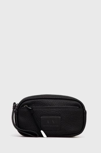 Kosmetická taška Armani Exchange černá barva