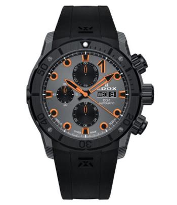 EDOX C01 Carbon Chronograph Automatic 01125-CCN-GNO