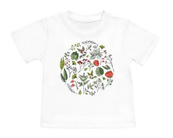 Tričko pro miminko květiny pattern