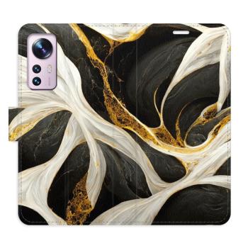 Flipové pouzdro iSaprio - BlackGold Marble - Xiaomi 12 / 12X