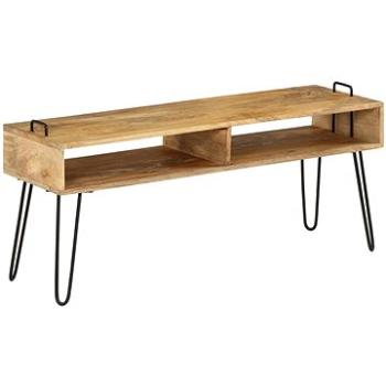 TV stolek z masivního mangovníkového dřeva 110x35x45 cm (246021)