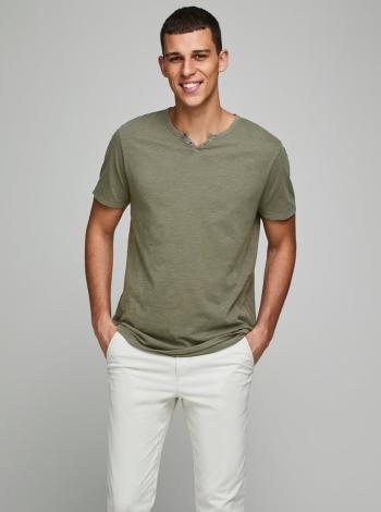 Khaki tričko Jack & Jones