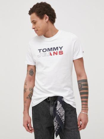 Tommy Jeans pánské bílé triko - S (YBR)