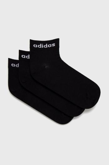 Ponožky adidas (3-pack) GE6177.D dámské, černá barva