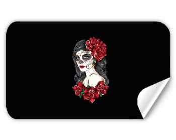 Samolepky obdelník - 5 kusů Muerte makeup