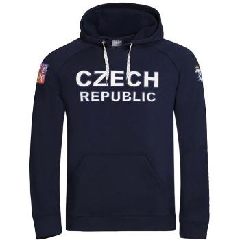 Střída CZECH HOODY Pánská mikina, tmavě modrá, velikost