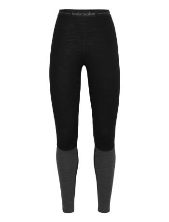 dámské spodky ICEBREAKER Wmns ZoneKnit™ 200 Leggings, Black/Jet HTHR/Cb velikost: S