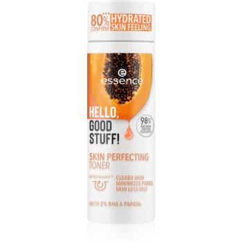 essence Hello, Good Stuff! 2% BHA & Papaya normalizační tonikum k redukci kožního mazu 100 ml