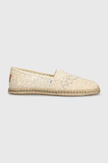 Espadrilky Toms Alpargata Rope béžová barva, 10019815