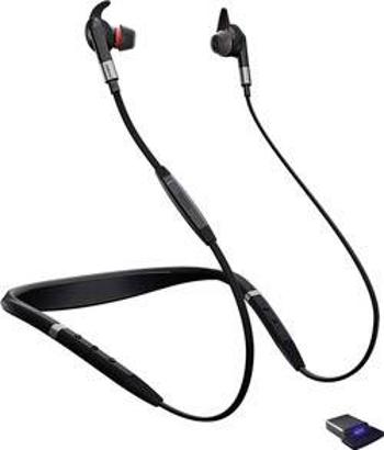 Telefonní headset s Bluetooth bez kabelu Jabra Evolve 75e UC do uší černá