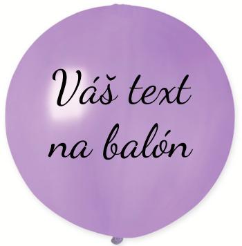 Balón s textem - Levandulový 80 cm