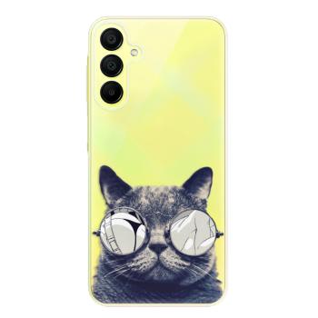 Odolné silikonové pouzdro iSaprio - Crazy Cat 01 - Samsung Galaxy A15 / A15 5G