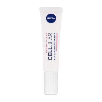 Nivea Cellular Expert Filler Eye & Lip Contour Cream 15 ml oční krém pro ženy proti vráskám; zpevnění a lifting pleti; na dehydratovanou pleť